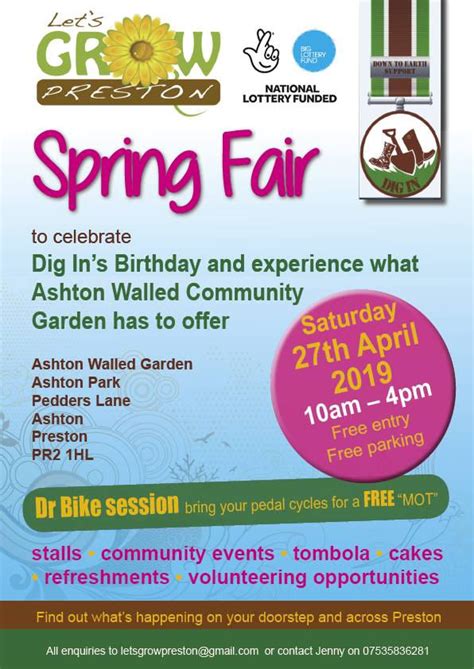 Calling All Stallholders The Lets Grow Preston Spring Fair Is Coming