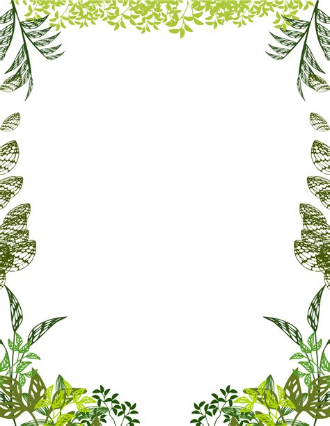 Herbal Frame Floral Frame Png Png