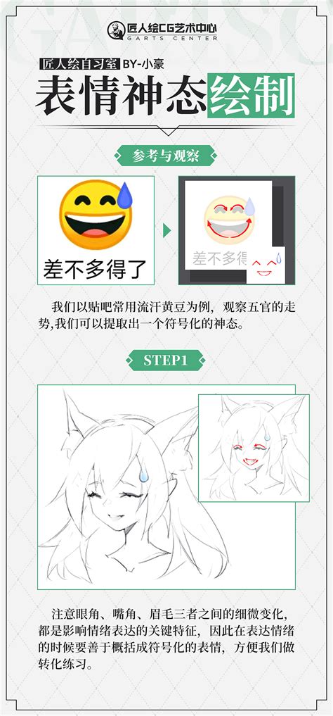 匠人绘教程表情包转化为二次元角色神态绘制教程匠人绘cg艺术 站酷zcool