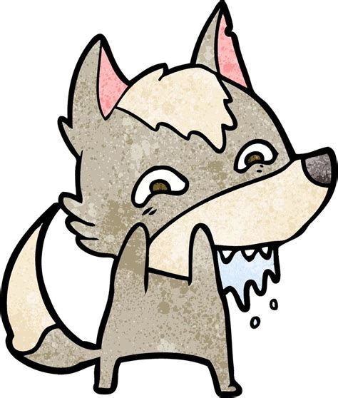 Cartoon Hungry Wolf 12547935 Vector Art At Vecteezy