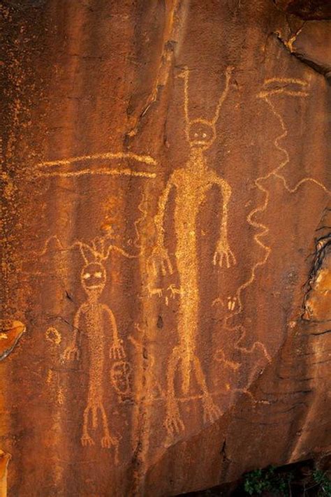 Anasazi Cave Drawings Utah Usa Ancient Aliens Petroglyphs Art