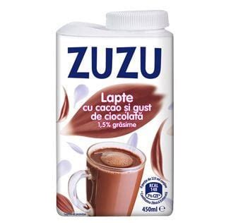 Lapte Cu Cacao Si Gust De Ciocolata ZUZU 450ml