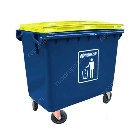 Jual Krisbow Tempat Sampah Besar Plastik Outdoor Ltr Dustbin Roda