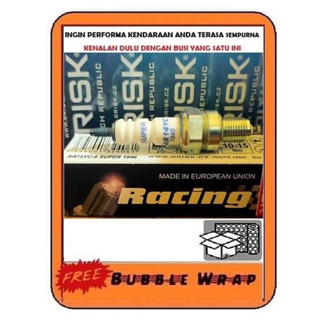 Jual Busi Brisk Original Copper RACING Super NAR14YC Untuk Sepeda Motor