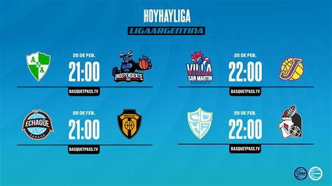 Liga Argentina De Basquetbol Noticias Cuatro Partidos Para El