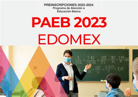 Descarga En PDF La Convocatoria Del PAEB 2023 Edomex