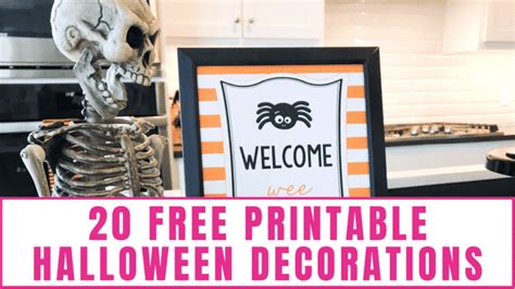 20 Free Printable Halloween Decorations Freebie Finding Mom