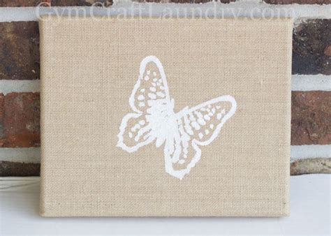 5 Minute Diy Burlap Canvas Wall Art