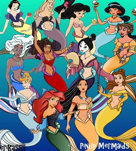 Disney Leading Ladies As Mermaids Disney Leading Ladies Fan Art