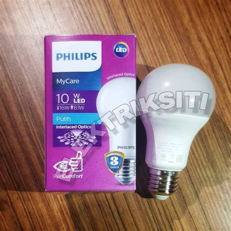 Jual Lampu Led Philips Watt W Bohlam Cool Day Light Putih Kota