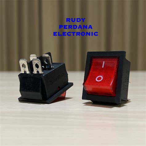 Jual Switch Rocker Saklar On Off Pin Kotak A V A V Led