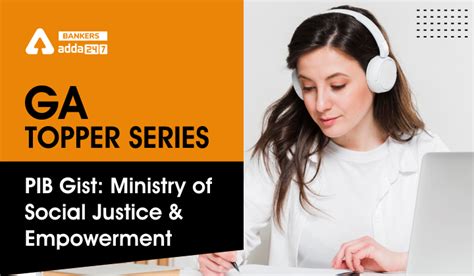 Ga Topper Series Pib Gist Ministry Of Social Justice And Empowerment