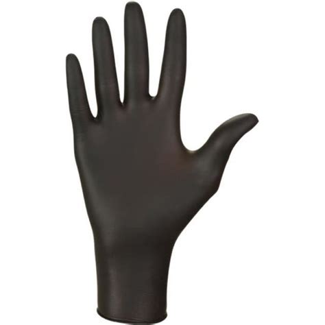 Boite De Gants En Nitrile Jetables Non Poudr S Taille Xl Noir