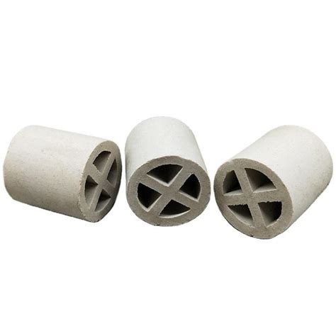 Ceramic Cross Partition Ring Tower Filter Media Ceramic 50mm 80mm 100mm