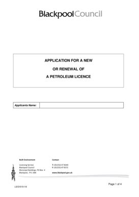 Fillable Online Petroleum Licence Application Form Fax Email Print