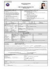 CHED Scholarship Program Application Form 2 Pdf CHED Scholarship