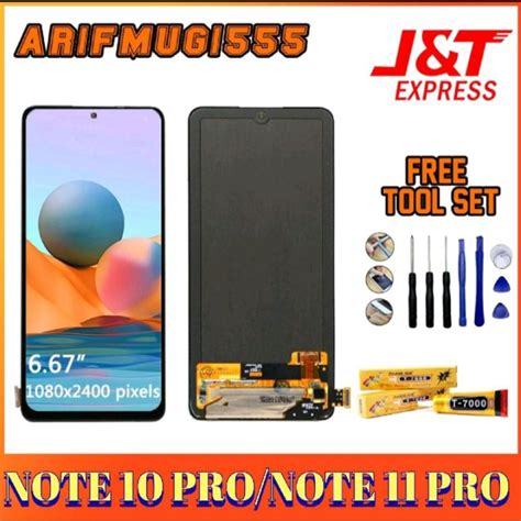 Jual Lcd Touchscreen Xiaomi Redmi Note 10 Pro Free Tools Lem Fullset