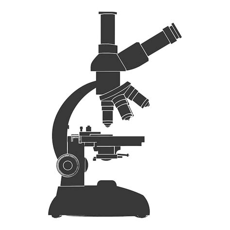 O Microsc Pio De Silhueta Um Instrumento De Laborat Rio S De Cor