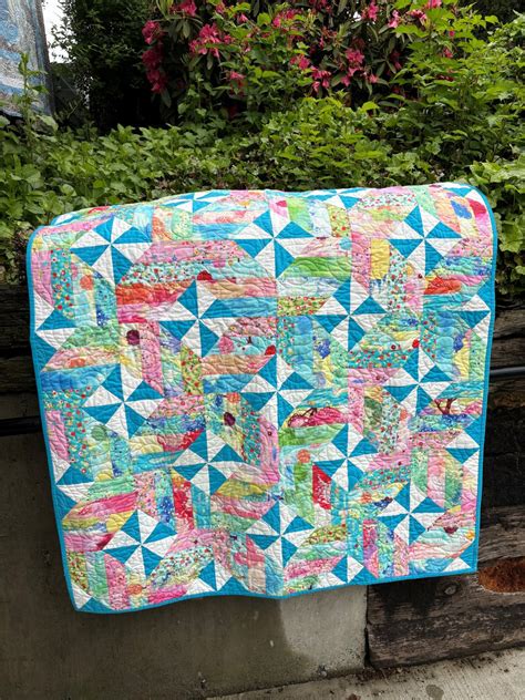 Pinwheels On Point Quilt Kit