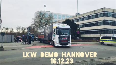 Hannover Protest gegen Mautgebühren CO2 Steuer