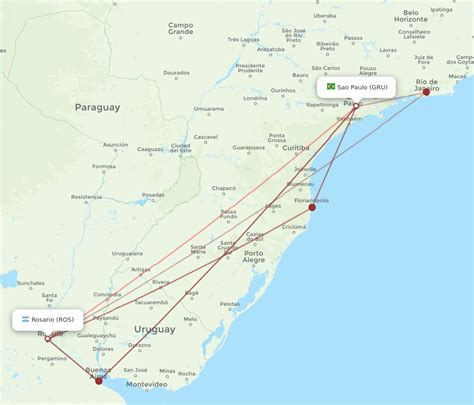 All Flight Routes From Rosario To Sao Paulo ROS To GRU Flight Routes