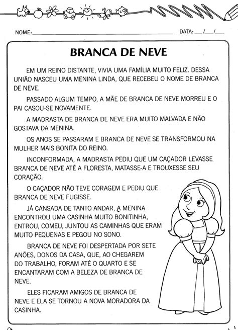 Cantinho Do Ensino Especial Atividades Branca De Neve