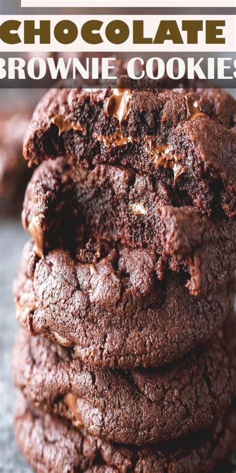 Best Fudgy Chewy Chocolate Brownie Cookies