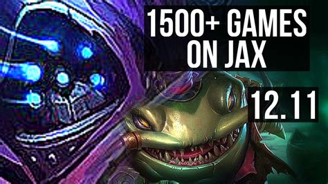 Jax Vs Tahm Kench Top 65m Mastery 915 1500 Games Godlike