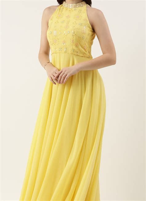 Engagement Yellow Women Dresses And Gown