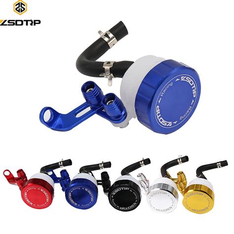 ZSDTRP CNC Aluminum Motorcycle Front Brake Fluid Reservoir Clutch Tank