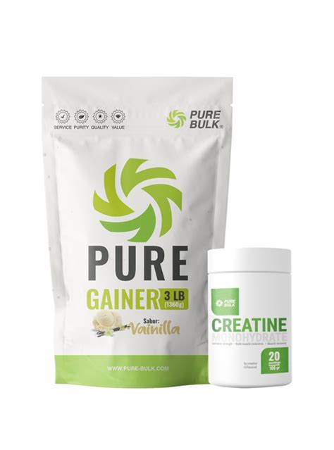 Pure Gainer Lb Llevate Gratis Creatine Monohydrate G Pure Bulk