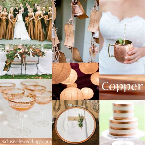 Copper Wedding Color Exclusivelyweddings Copper Wedding Theme