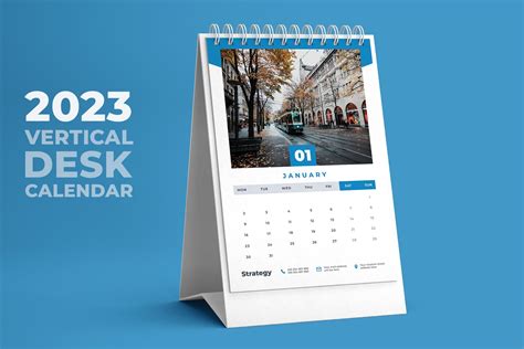 2023 Vertical Desk Calendar Graphic By Craft Things Creative Fabrica