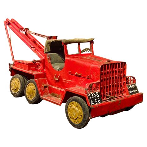 Large Wooden Toy Truck With Trailer By Bigge Germany At Stdibs