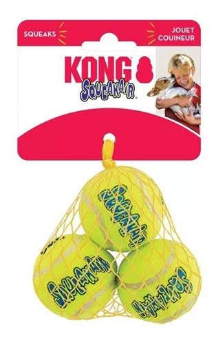 Juguete Pelota Para Perro Kong Squeak Air Balls S Pack X 3