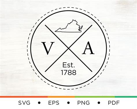 Virginia Home Svg Virginia Logo Svg Virginia Svg Va Svg State