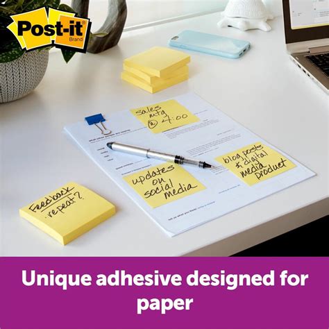 Post It® Pop Up Notes 3 X 3 Square 100 Sheets Per Pad Unruled