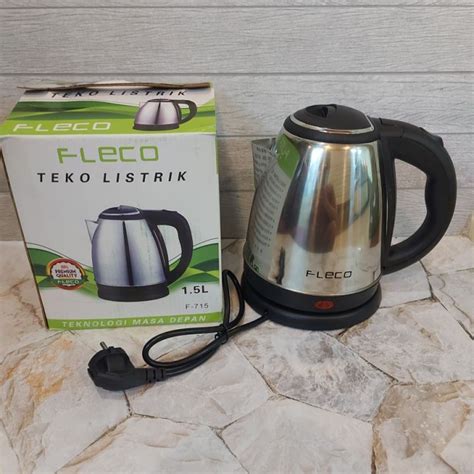 Kettle Electric Teko Listrik Merek FLECO F 715 F 718 Teko Listrik