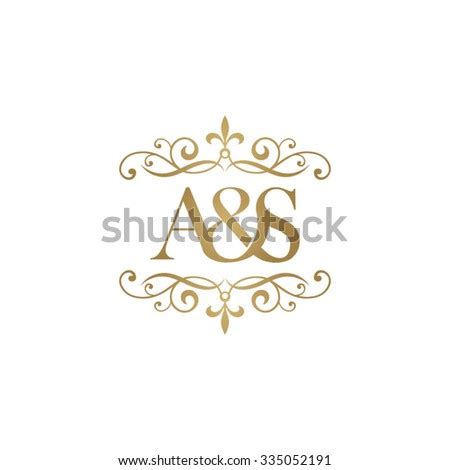 As Initial Logo Ornament Ampersand Monogram Stock Vector 335052191