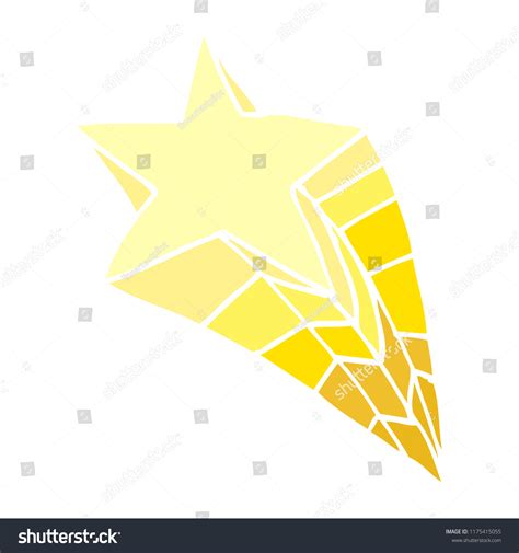 Cartoon Doodle Shooting Star Stock Vector Royalty Free 1175415055