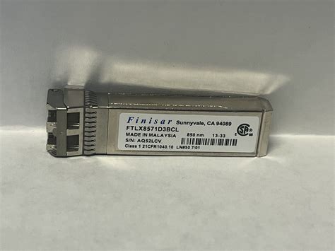 Finisar FTLX8571D3BCL SFP SR SW 10Gb S 850nm Multimode SFP Transceiver