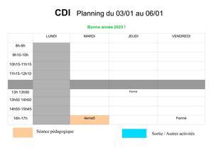 Calaméo Planning Cdi 030123