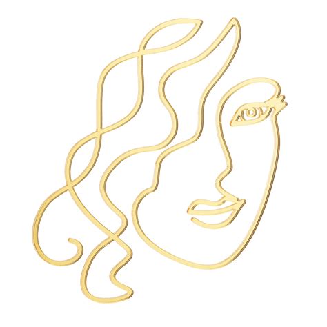 Buy OM KRAFT Lady Face Silhouette Cake Topper Woman Face Cake Topper