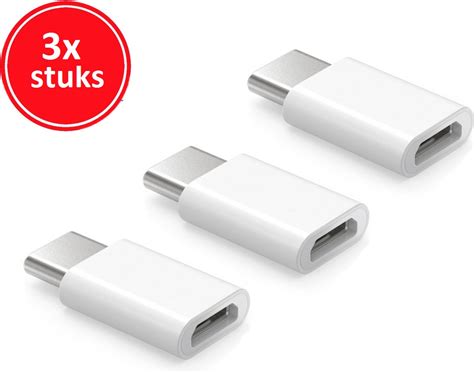 Set Van 3 Staza® Micro Usb Naar Usb C Adapter