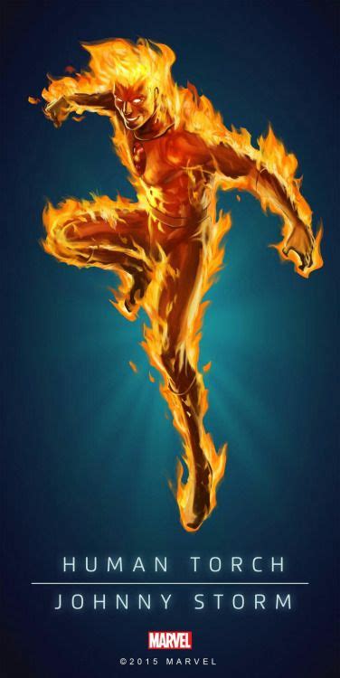 Johnny Storm, Human Torch | Human torch, Marvel puzzle, Marvel comics art