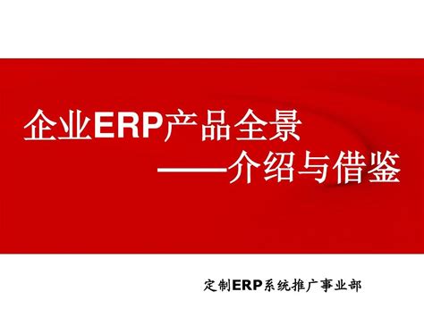 企业erp系统完全产品介绍总体word文档在线阅读与下载无忧文档