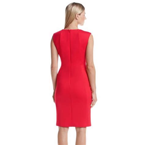 Calvin Klein Sheath Red Dress Tootoolbay