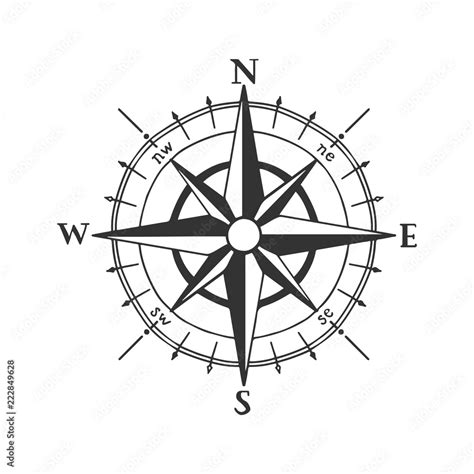 Nautical Compass Vector