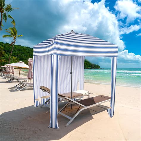 Zimtown Portable Outdoor Beach Canopy Tent, 6'x6' Sun Shade Shelter ...