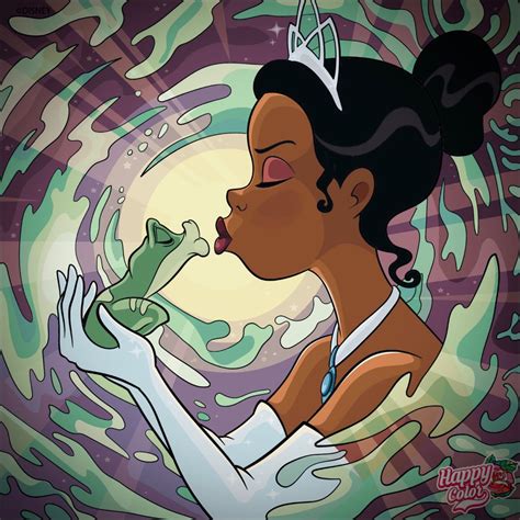 Princesse Tiana Disney Paintings Happy Colors The Princess And The Frog